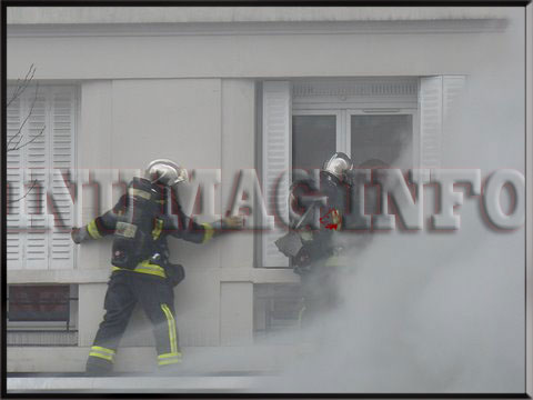 Pompiers, Incendie sur le boulevard Lefebvre